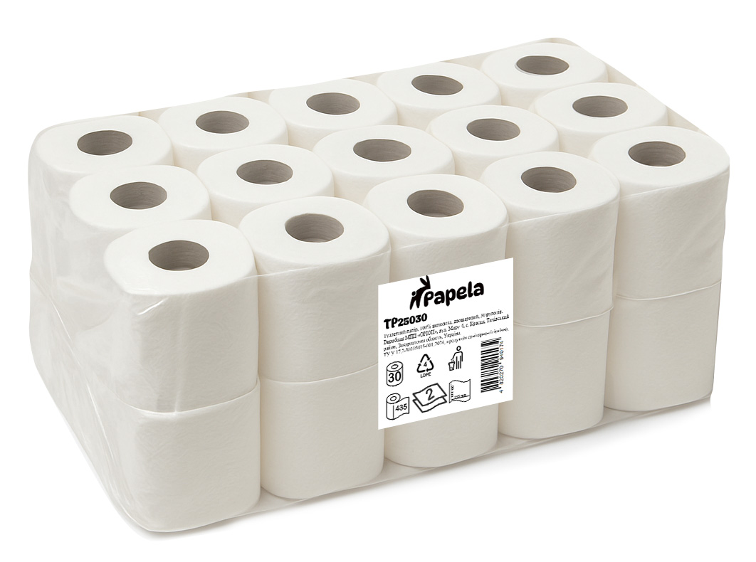 Туалетний папір двошаровий Papela HoReCa TP25030